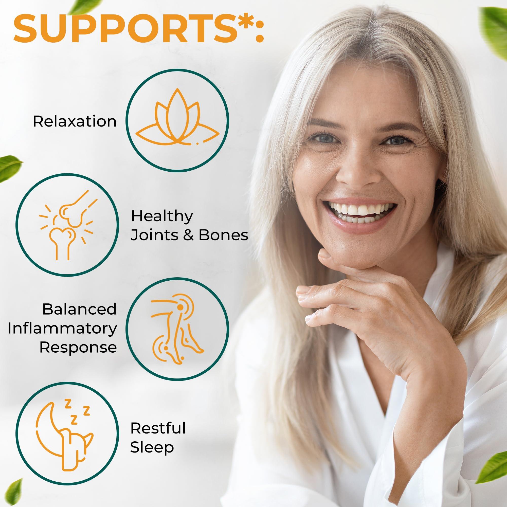 Teaveli Organic Golden Milk Powder with Vitamins D3 & K2, Turmeric, Ginger, Curcumin, Cinnamon, KSM66 Ashwagandha, Holy Basil & Natural Prebiotics Delicious Unsweetened Turmeric Tea Latte- 30 Servings