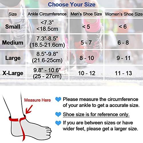 beister beister 1 Pair Ankle Support Breathable Neoprene Compression Ankle Brace for Men and Women, Elastic Sprain Foot Sleeve for Sports Protect, Arthritis, Plantar Fasciitis, Achilles tendonitis, Recovery