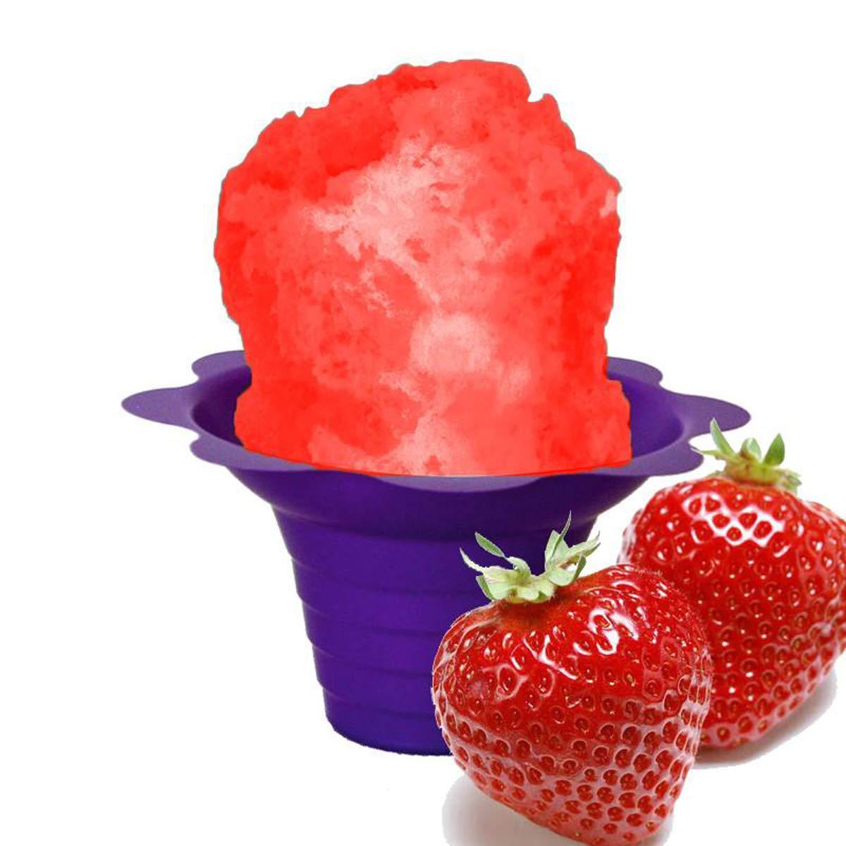 Hypothermias Hypothermias Shaved Ice and Snow Cone Syrup Flavor Concentrate - Quart (32 Fl Oz) - Makes 8 Gallons of Ready to Use Flavor Syrup - Strawberry - Unsweetened - Must Add Sweetener and Filtered Water