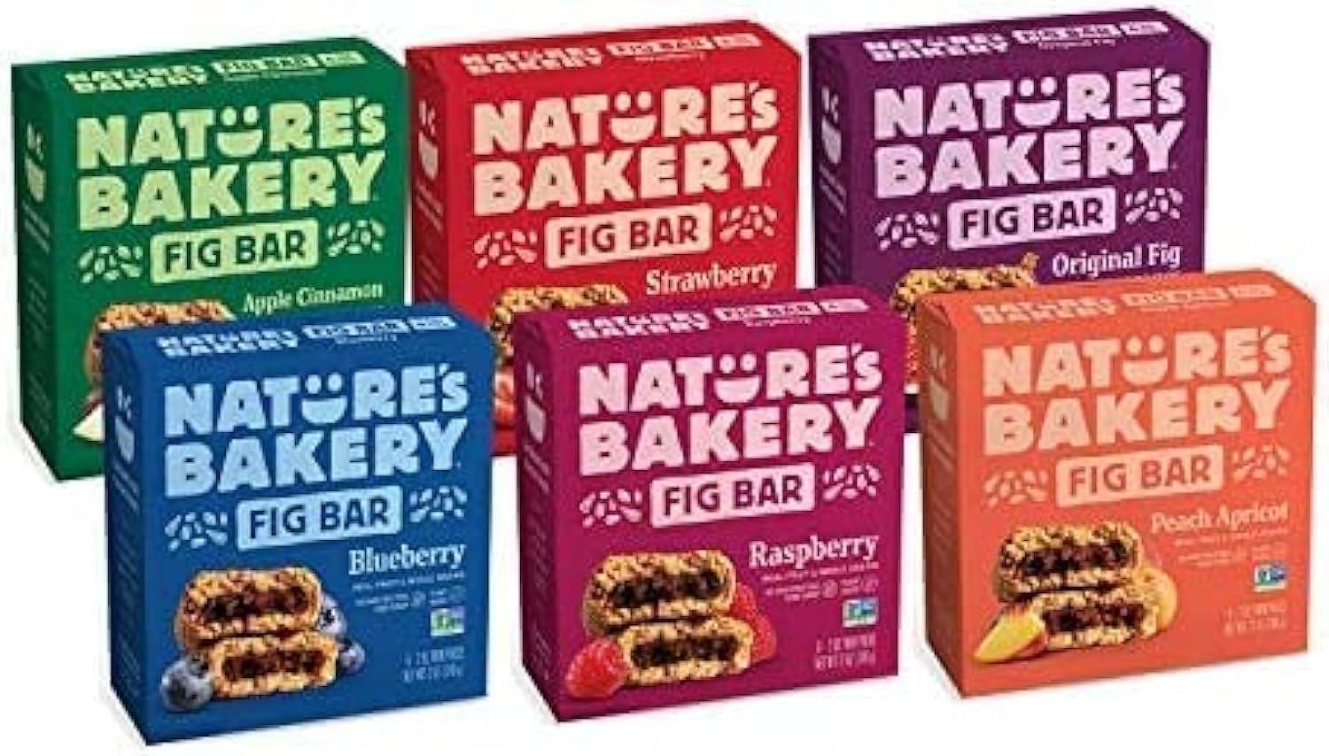 Nature's Bakery Nature's Bakery Original Real Fruit, Whole Grain Fig Bar- 36 ct. 6 Boxes, 2 Ounce (Pack of 36)