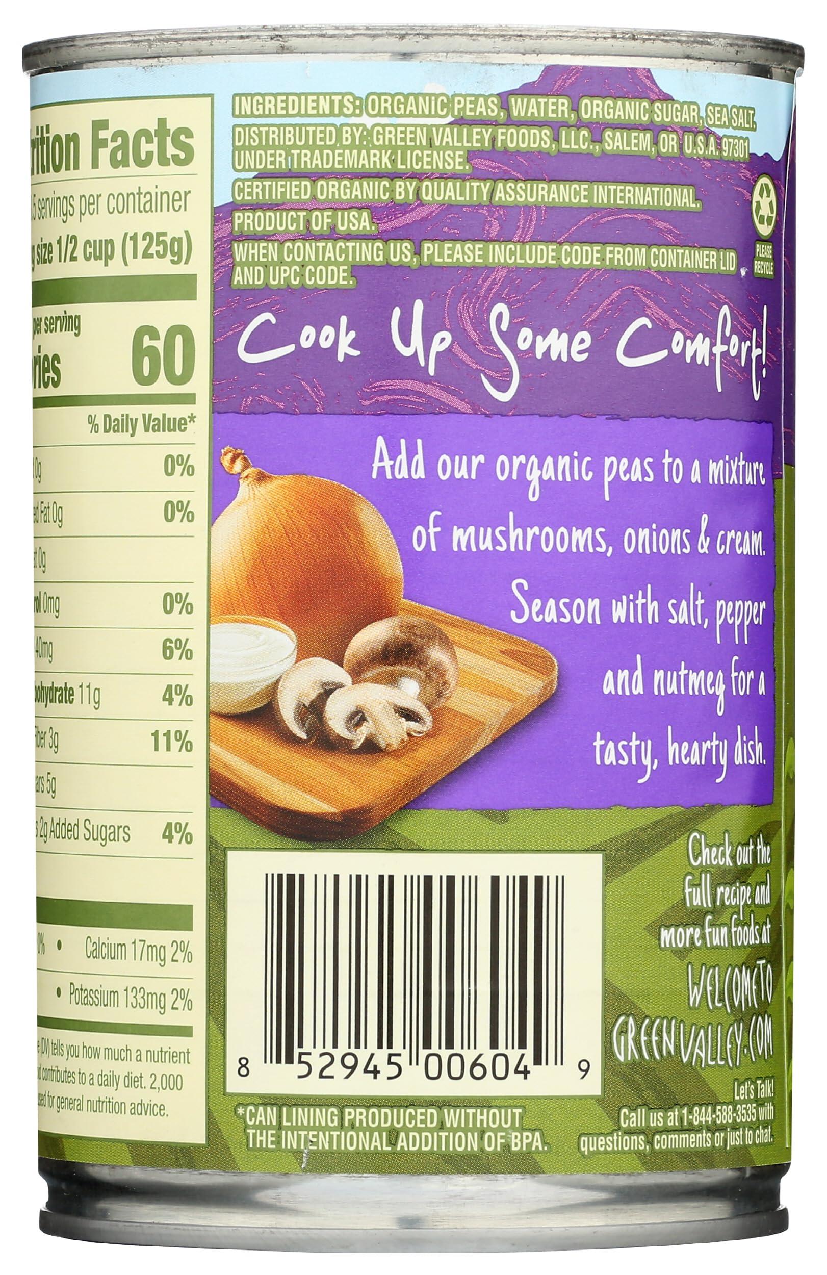 Green Valley GREEN VALLEY Organic Sweet Peas, 15 OZ