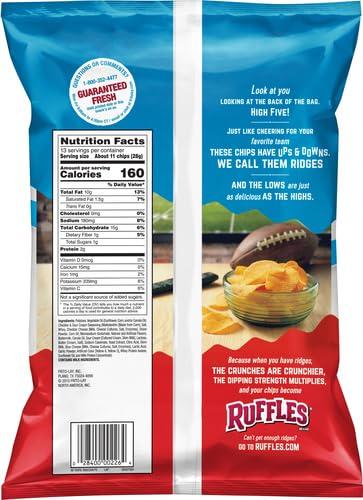 Ruffles Ruffles Cheddar & Sour Cream Flavored Potato Chips, Party Size! (13 Ounce)