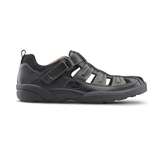 Dr. Comfort Dr. Comfort Fisherman Men's Therapeutic Diabetic Extra Depth Sandal: Black 10.5 Wide (E/2E)