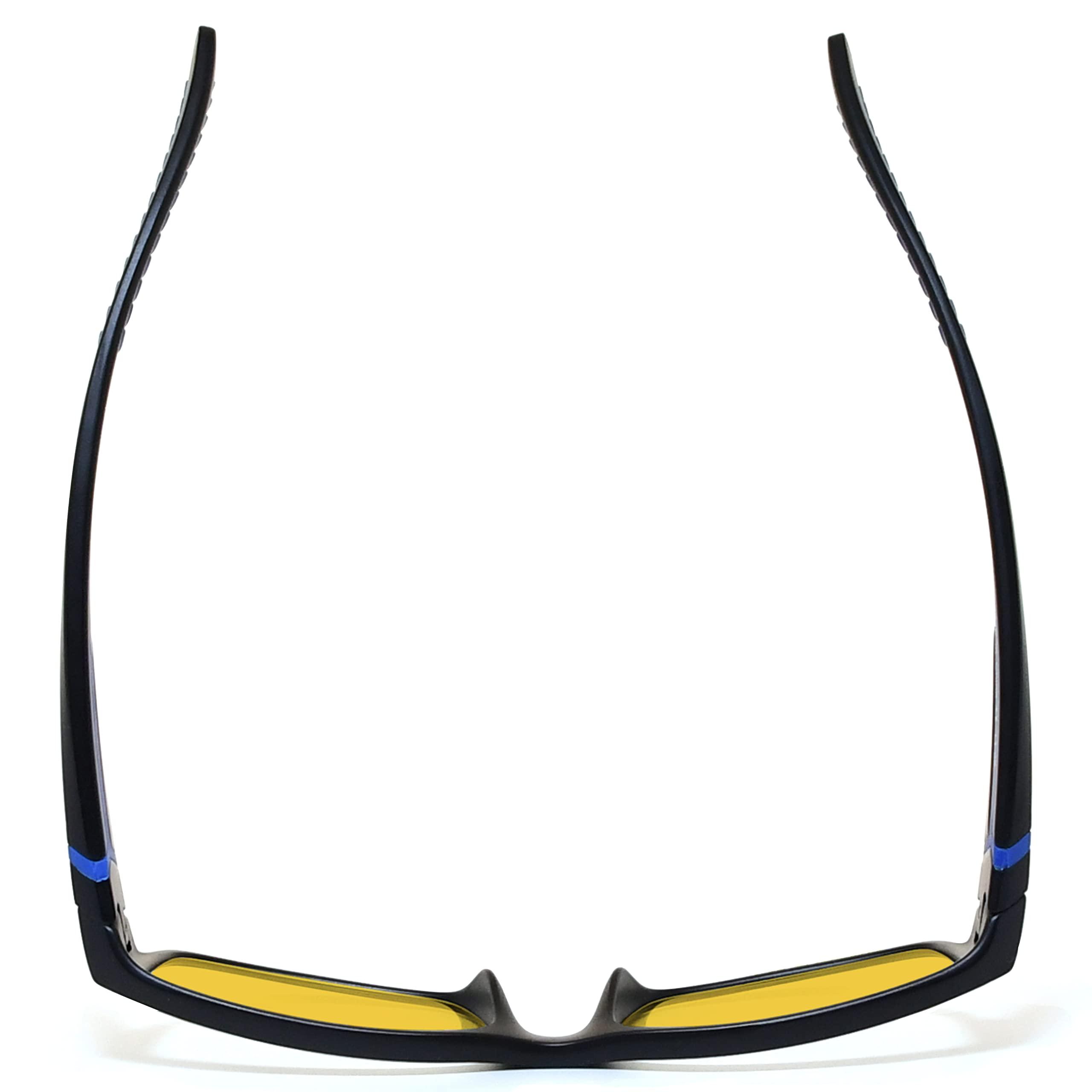 BLUELESS BLUELESS Blue Light Blocking Reading Glasses Men Women 5-Pack Computer Readers Amber Tinted +1.25