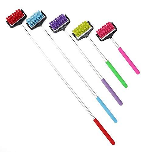 JIAHAO JIAHAO Back Roller Massager Telescopic Massage Roller Relaxation Hand Massage Tool Facial Hands and Feet Back Body Roller Massage Random Colour