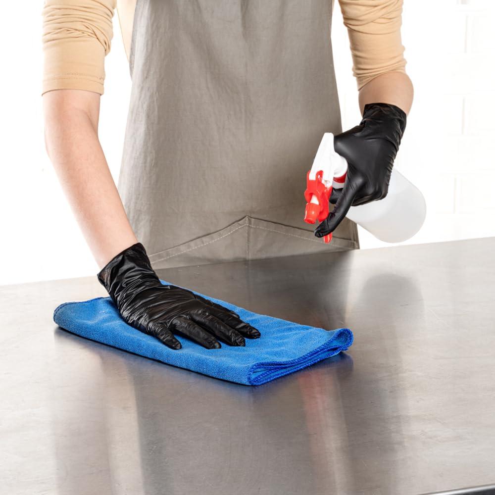 Restaurantware Restaurantware LOW DERMA Large Nitrile Gloves 100 Disposable Hypoallergenic Gloves - FDA Compliant No Powder And No Latex Blackberry Non-Sterile Gloves Low Dermatitis Potential