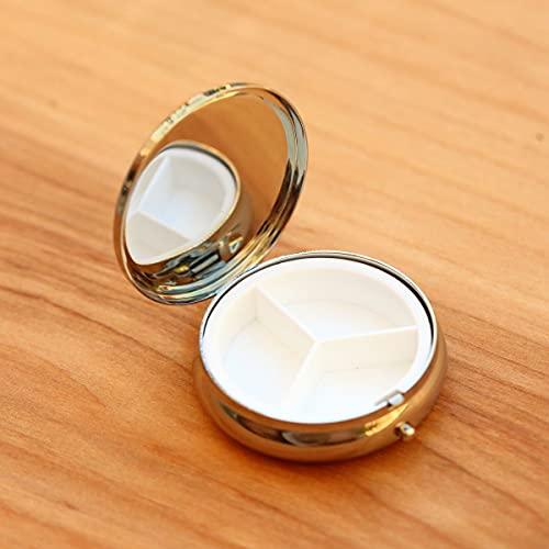 NewCharms Vintage Skeleton Brass Pill Box