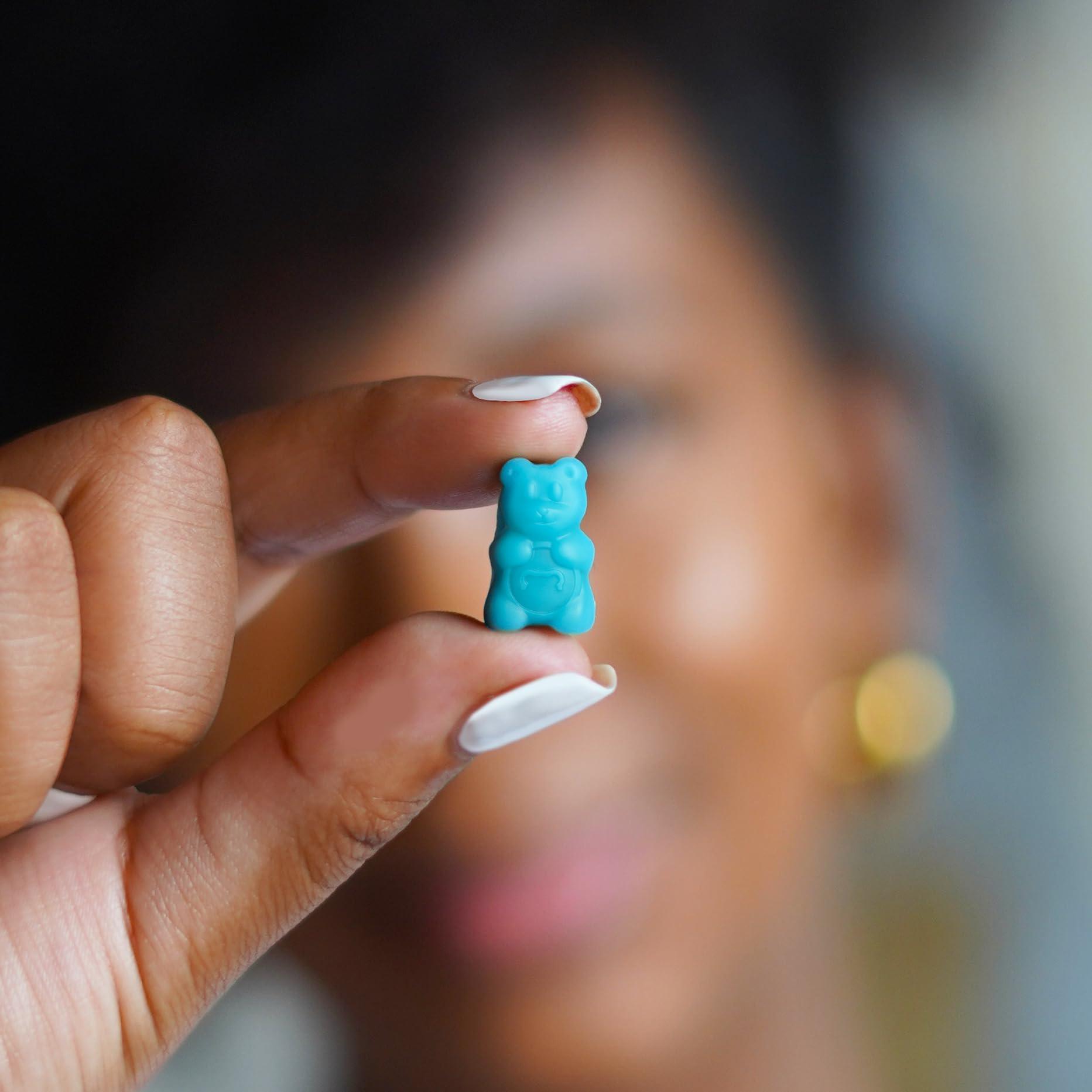 SugarbearPro Sugarbear Hair Vitamin Gummy 1 Month Supply Extra Strength Biotin 6000mcg, Growth for Men & Women, Vegan Vitamin B12, MSM, Inositol, Omega 3, Elderberry, Certified Kosher, Halal, Cruelty-Free