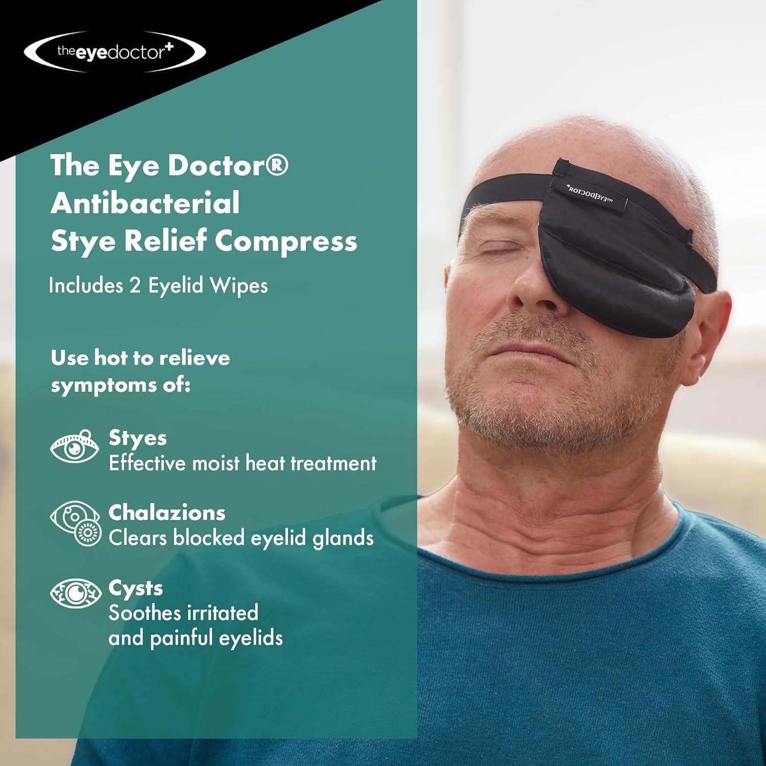 The Eye Doctor The Eye Doctor Stye Relief Compress - Reusable Microwaveable Hot Single Eye Patch Mask - Treatment of Stye, Blepharitis, Dry Eye