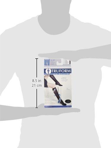 Truform Truform Sheer Compression Stockings, 15-20 mmHg, Women's Knee High Length, Dot Pattern, Charcoal, Large
