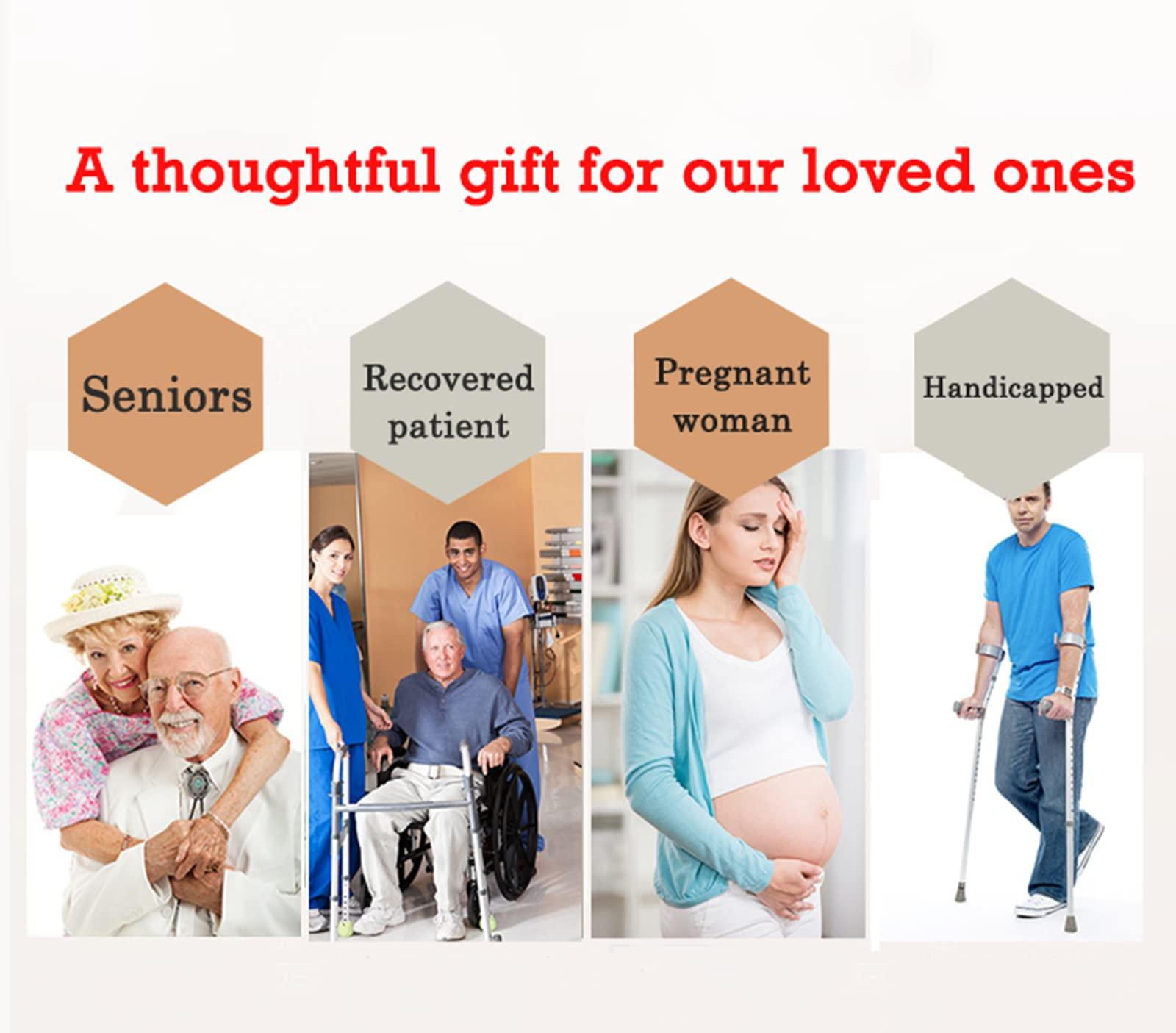 DOUZIO Grab Bars for Shower SUS304 Stainless Steel Grab Rail Grab Handle 25/32mm Anti-Slip Heavy Duty Bath Handles for Seniors/Elderly/Handicap/Pregnant(Size:50cm/19.7in,Color:Diameter 2.5cm/0.98in)