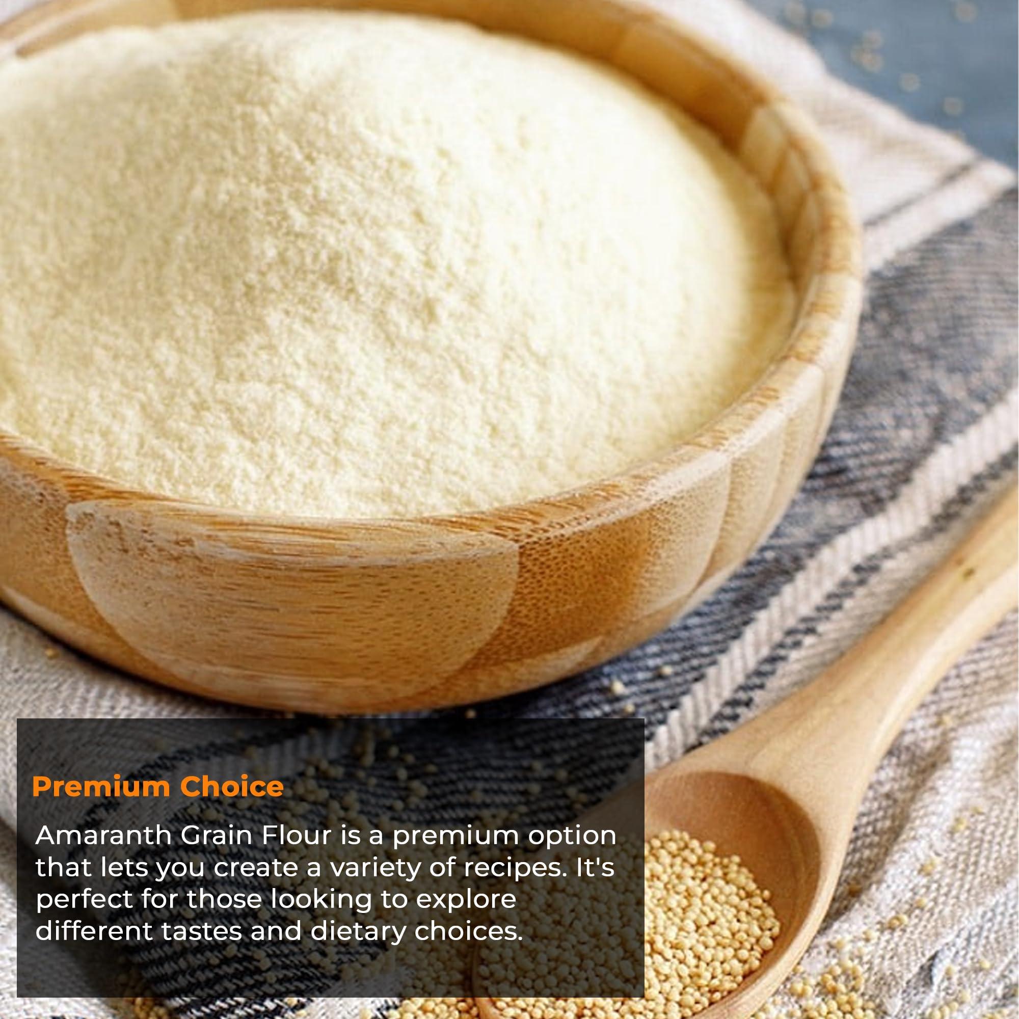 NY Spice Shop NY SPICE SHOP Amaranth Grain Flour - Rajgira Atta - Perfect for Baked & Non-Baked Goods - Nutrient Rich Superfood - Good Source of Complete Protein 5 Pound