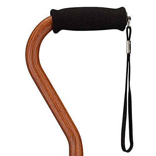 NOVA Sugarcane, Walking Cane with Quad Tip and Carrying Strap, Stand