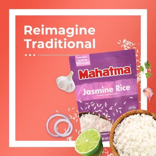 Mahatma Mahatma Ready to Heat Jasmine Rice, Precooked Rice, Microwaveable in 90 Seconds, Six 8.8-Ounce Bags