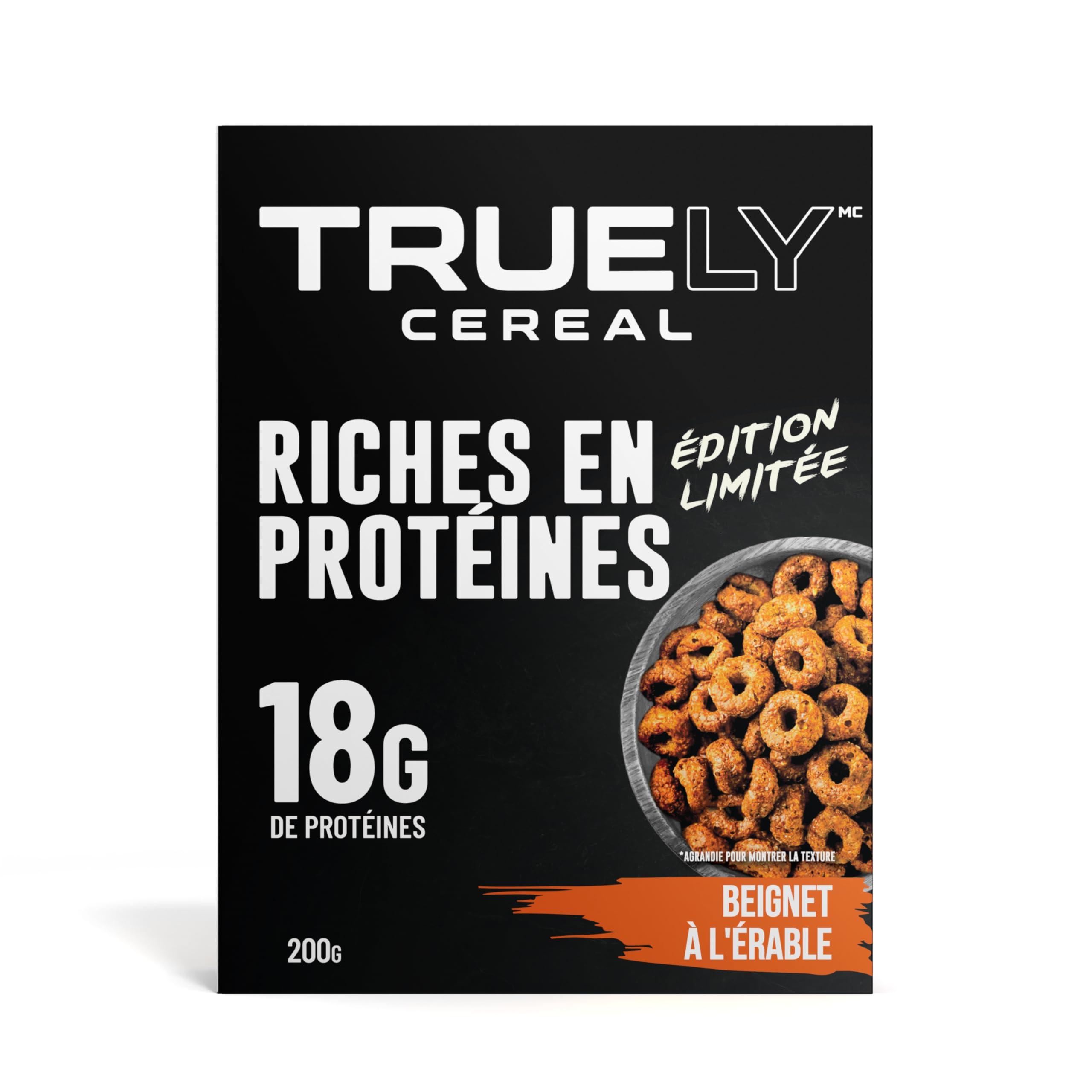 Truely Cereal Truely High Protein Cereal For Athletes Maple Donut, 4-pack