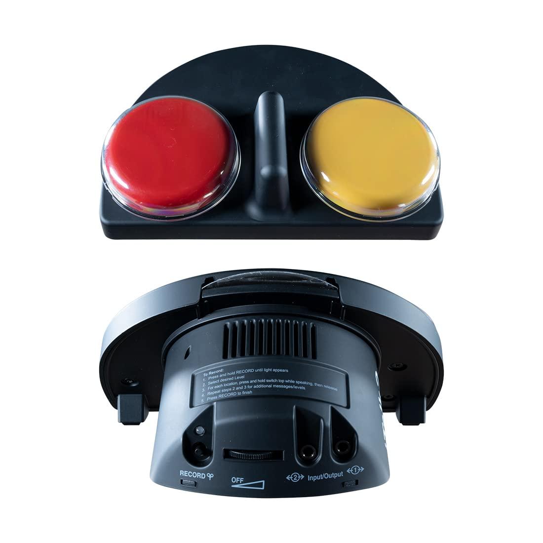 Ablenet AbleNet iTalk2 - Portable AAC Speech-Generating Device for Nonverbal Communication with Two Message Buttons - Dual-Message AAC Communication Device - Product Number: 10000045