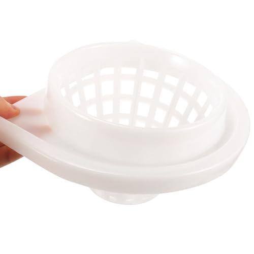 SOLUSTRE SOLUSTRE Plastic Mop Bucket Baskets, Cleaning Mop Bucket Drainage Basket Replacement Bucket Mop Cleaning Mop Strainer Basket for Mop Buckets Accessories White