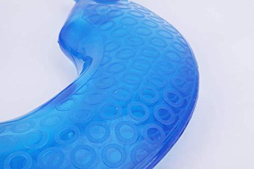 du hui U-Shaped PVC Hot Water Bottle, Neck & Shoulder Hot Water Bottles, Neck Pain Relief Random Bag, Winter Neck Hand Warmer Bag (Color : Blue)