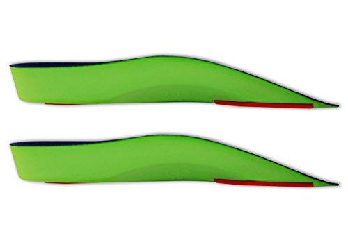 KidSole KidSole 3/4 Length Neon Shield Arch Support Insole for kids with foot pronation, flat feet, or any other undiagnosed arch support issues (Toddler Size US 10-13)