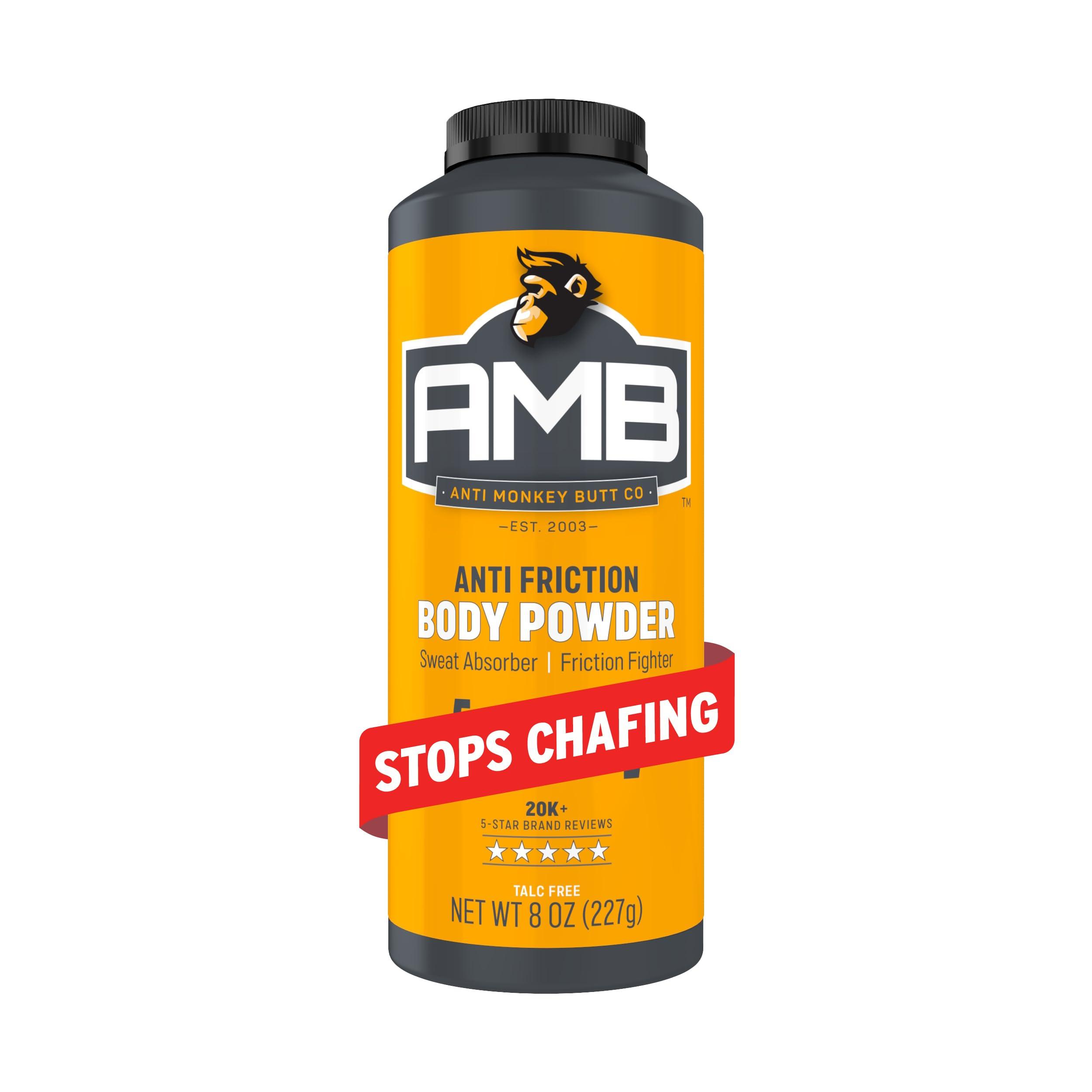 Anti Monkey Butt Anti Monkey Butt Body Powder for Women and Men Anti Chafing and Anti Itch Foot Powder with Calamine, Absorbs Sweat and Fights Friction, Talc Free Hypoallergenic Formula, 8 oz