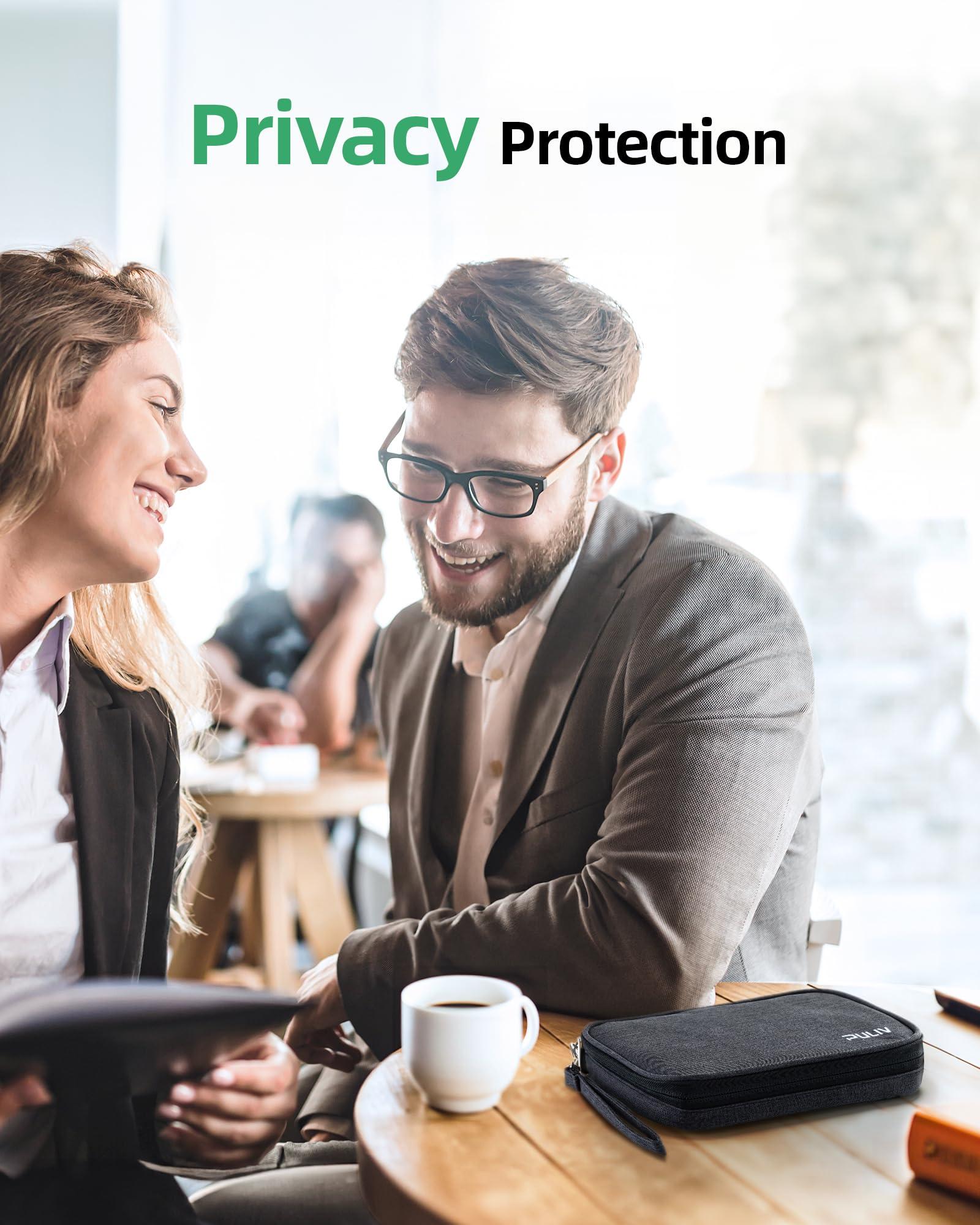 PULIV PULIV Weekly Pill Organizer 4 Times a Day with a Business Stylish Bag, Portable Pill Box 7 Day with 28 Compartments for Men, Removable Pill Sorters to Store Vitamin, Medication, Fish Oil, Supplements