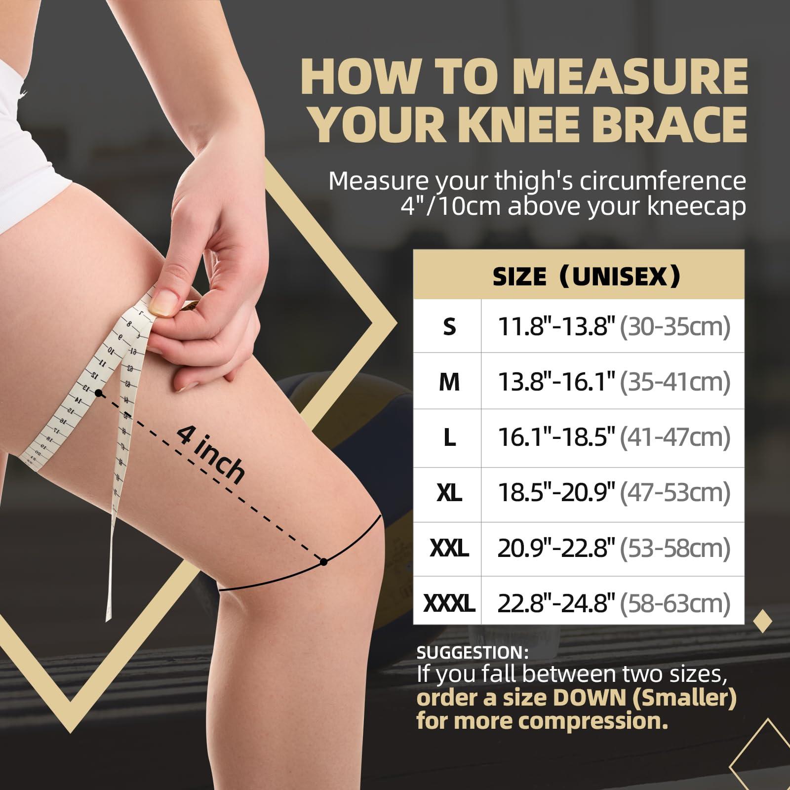 Lusenone Copper Knee Braces for Knee Pain Women & Men - 2 Pack Knee Brace Compression Sleeve, Best knee Support for Arthritis Pain,Meniscus Tear, Running,Weightlifting,Working Out,ACL,MCL,Knee Pain Relief