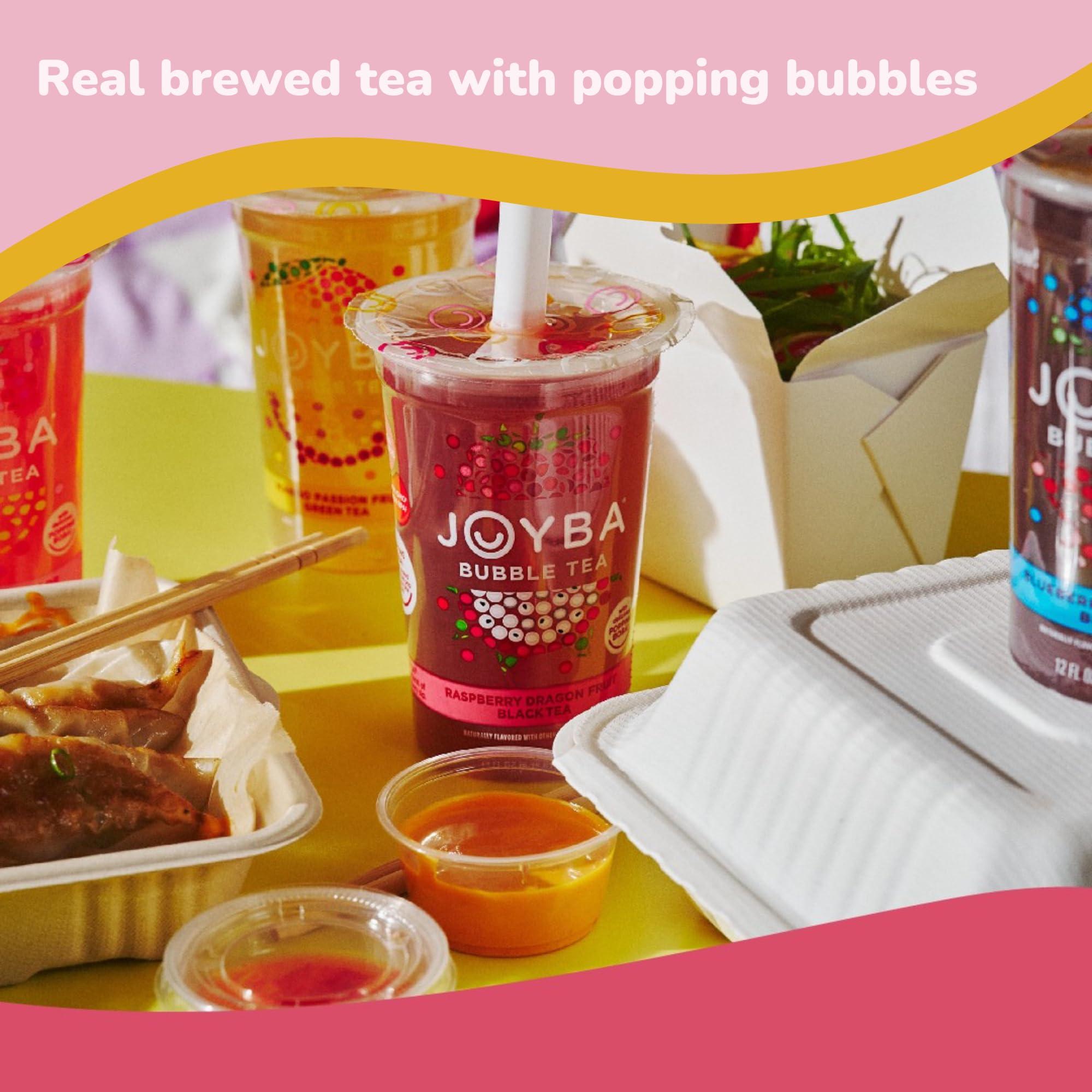 JOYBA Joyba Bubble Tea Strawberry Lemonade Green Tea, 4 Pack, 12 fl. oz. Cups
