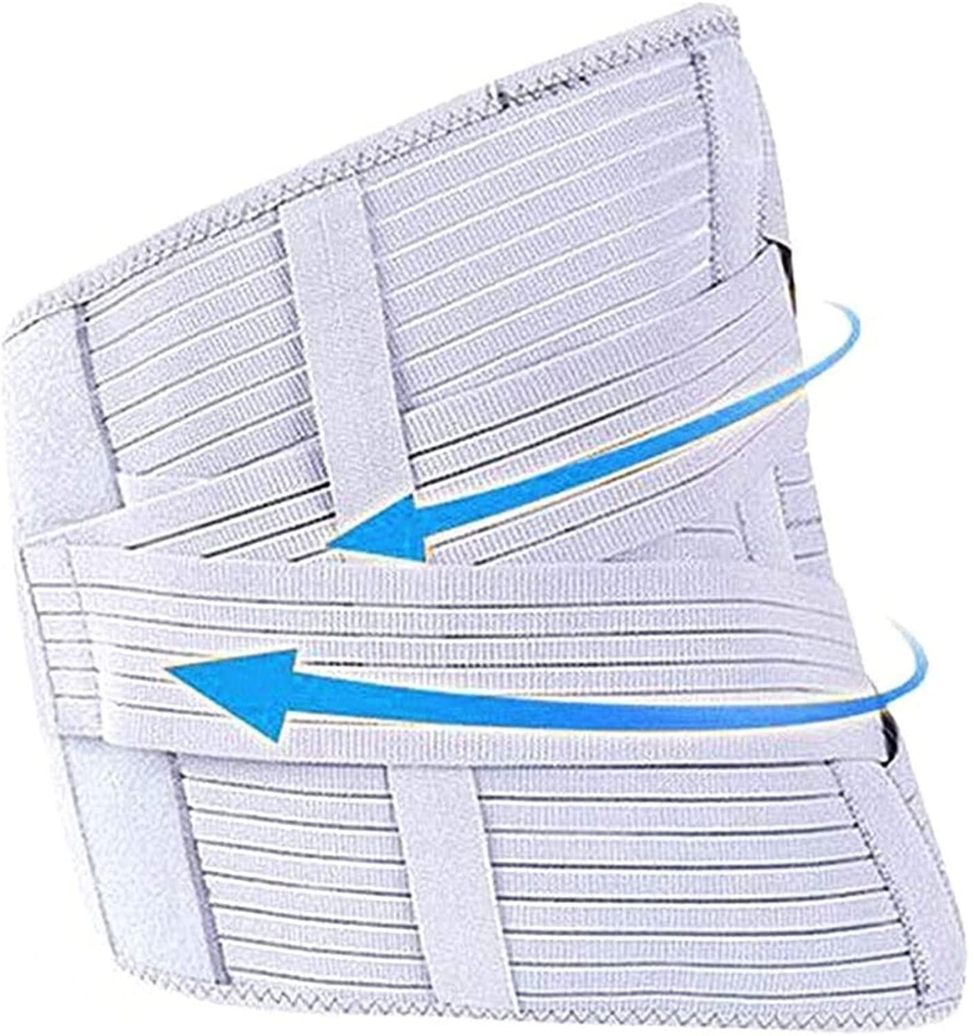 SJHY Lumbar Support Belt Back Brace Lumbar Support Belt,Physical Therapy Posture Corrector Arthritis Pain Relief Sciatica Scoliosis for Women and Men Back Braces (Color : Silver, Size : Large)