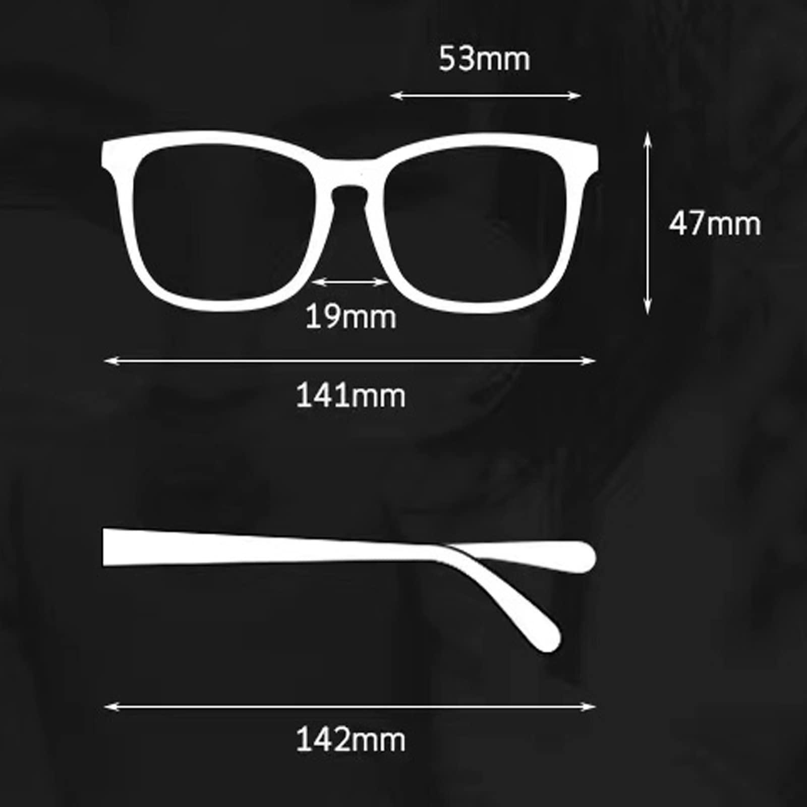 Jcerki Jcerki Myopia glasses -4.00 Distance nearsighted glasses Black Frame Unisex Glasses