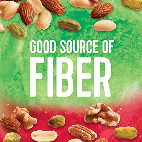 Planters NUT-rition Heart Healthy Nut Mix (9.75 oz Canister, Pack of 3) - Variety Nut Mix with Peanuts, Almonds, Pistachios, Pecans, Walnuts, Hazelnuts & Sea Salt