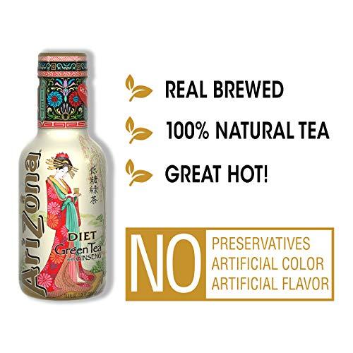 Arizona AriZona Low Calorie Diet Green Tea, 16.9 Fl Oz (Pack of 20)
