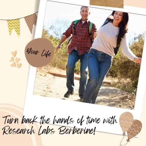 Research Labs Research Labs 1500mg Clinical Grade Berberine High Absorption Formula & BerberQuil™ Support. 90 Total Capsules