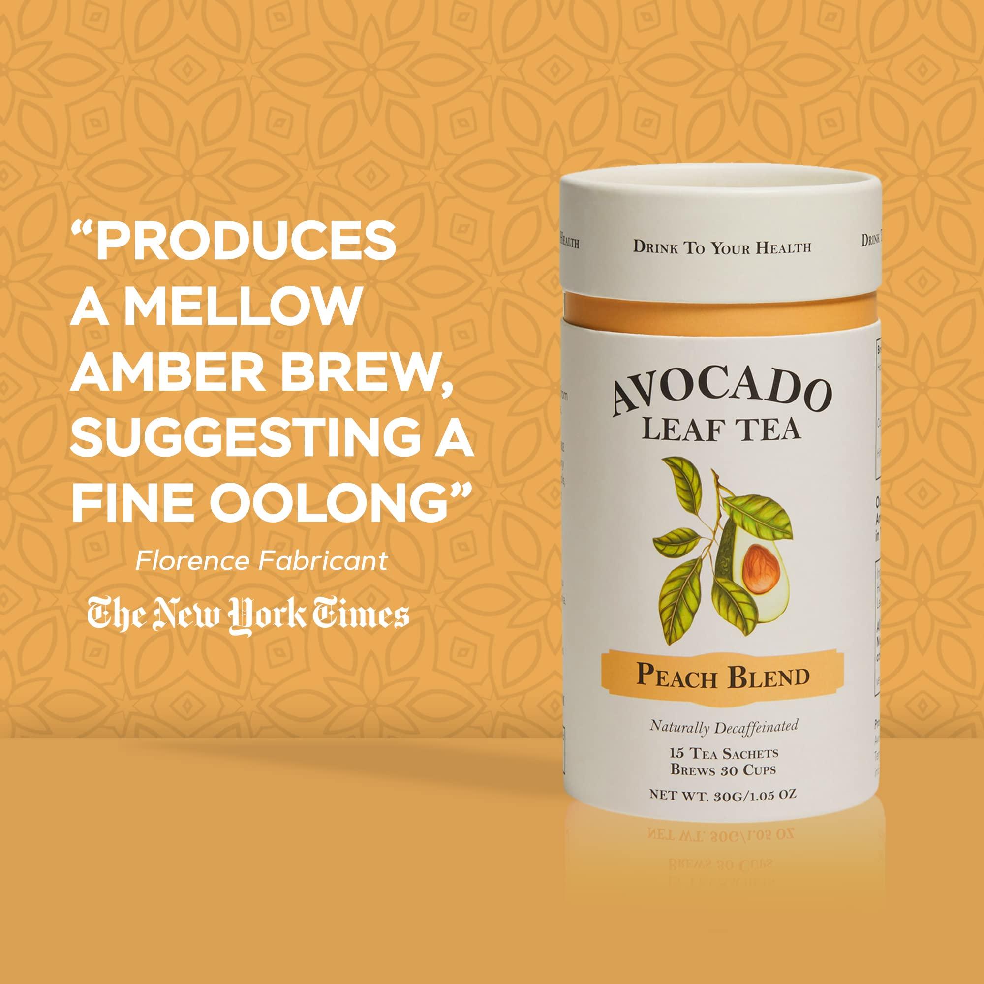 avocado leaf tea Avocado Leaf/Peach Tea - 2 Pack Naturally caffeine-free, Healthy Herbal Tea | Immune Support & Booster | Cold Brew or Hot Tea - 30 Tea Bags | 60 Servings (Sugar-Free, Gluten Free & Non-GMO)