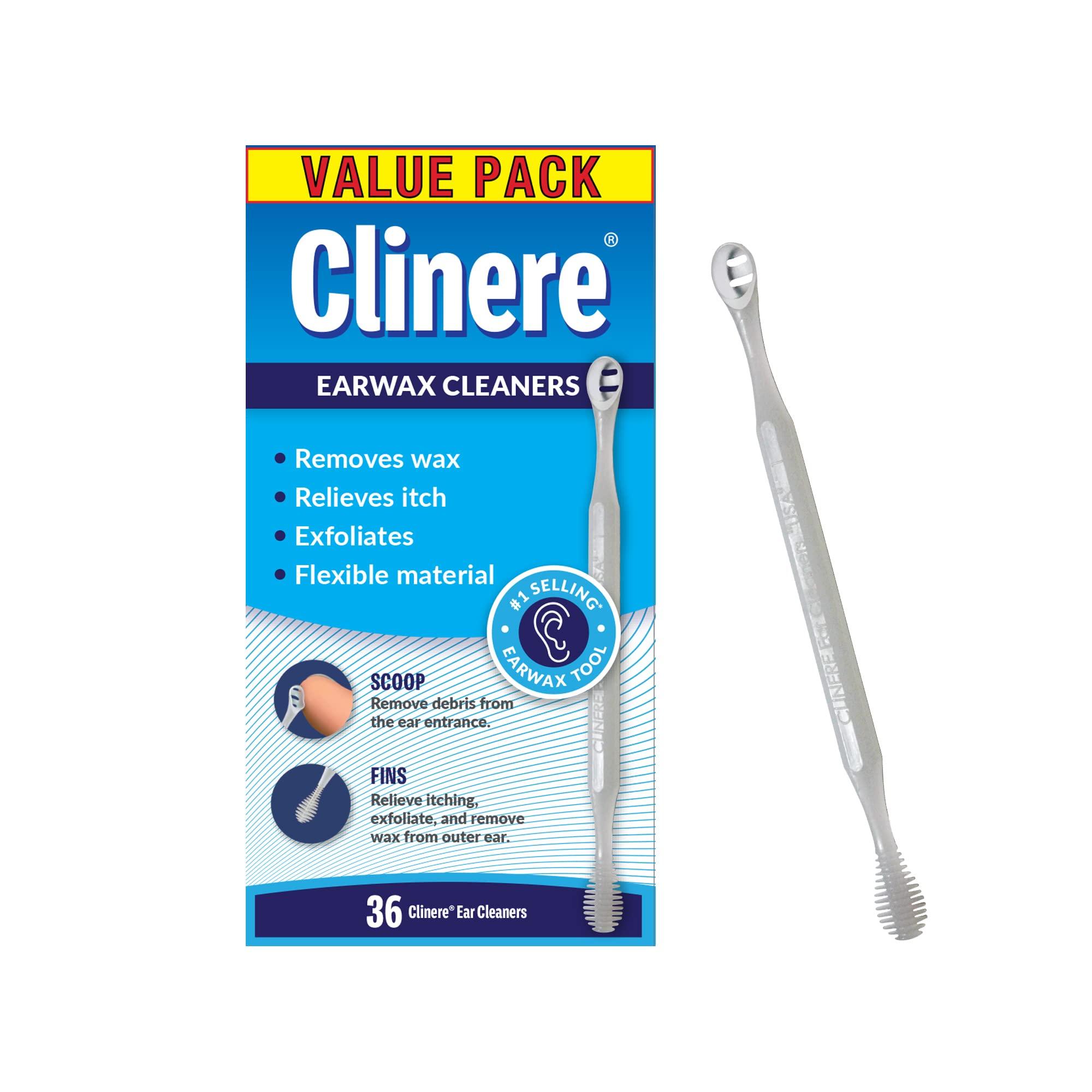 Clinere Clinere Ear Cleaners Club Value Pack, 36 Count Earwax Remover Tool Safely and Gently Cleaning Ear Canal at Home, Itch Relief, Ear Wax Buildup, Works Instantly