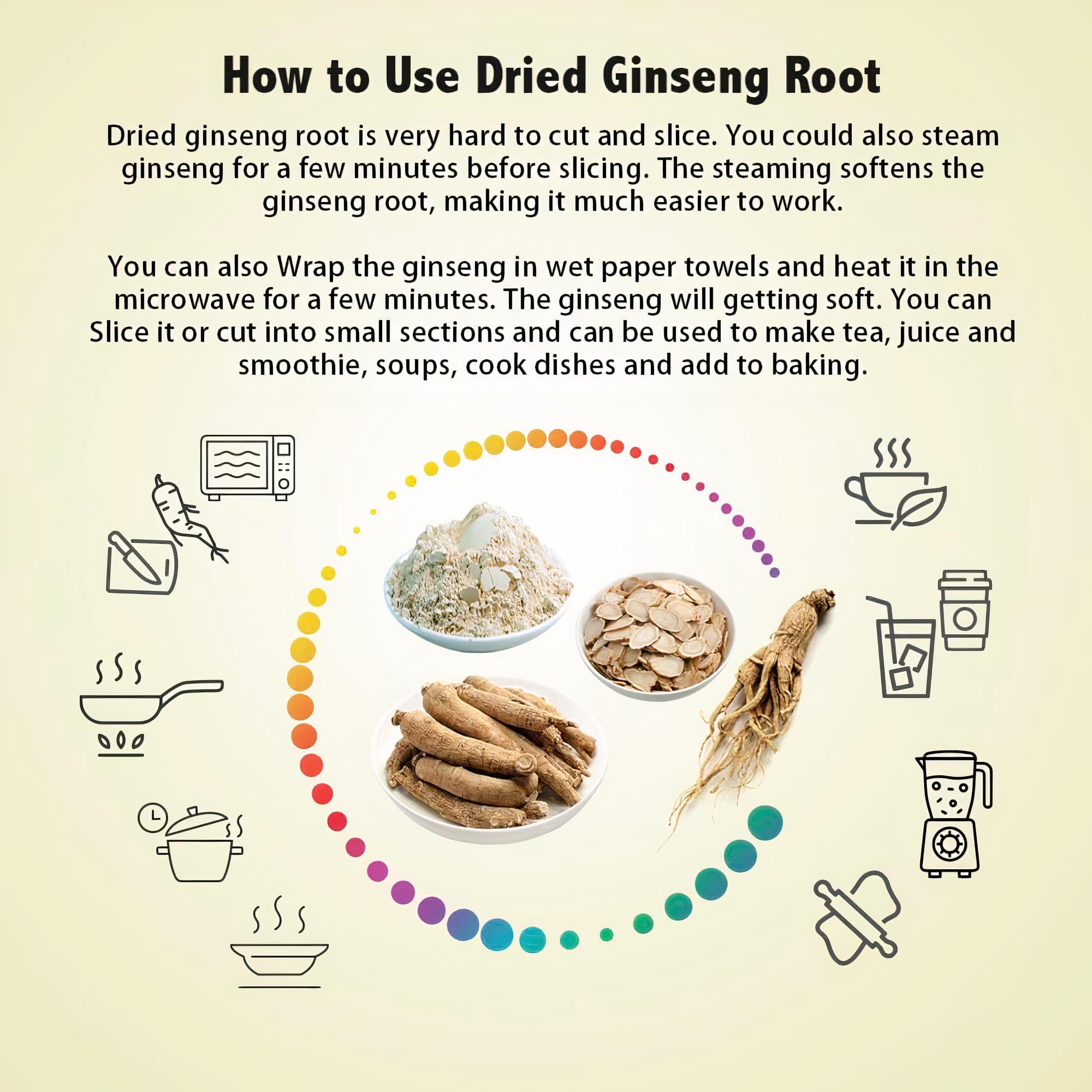 Zen Ginseng 1 Box of American Wisconsin Ginseng Small Long Root - Premium Quality Panax Ginseng. Boosts Body Immunity, Energy for Men & Women (4oz)