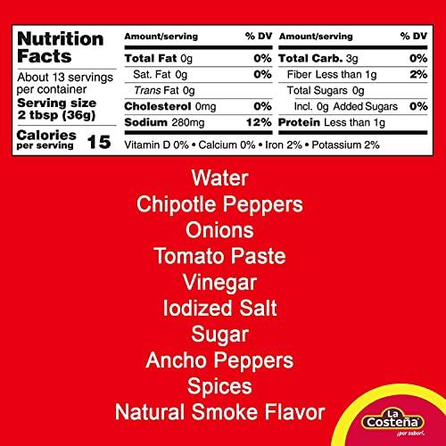 La Costeña La Costea Chipotle Diced Peppers, 8.11 Ounce (Pack of 12)
