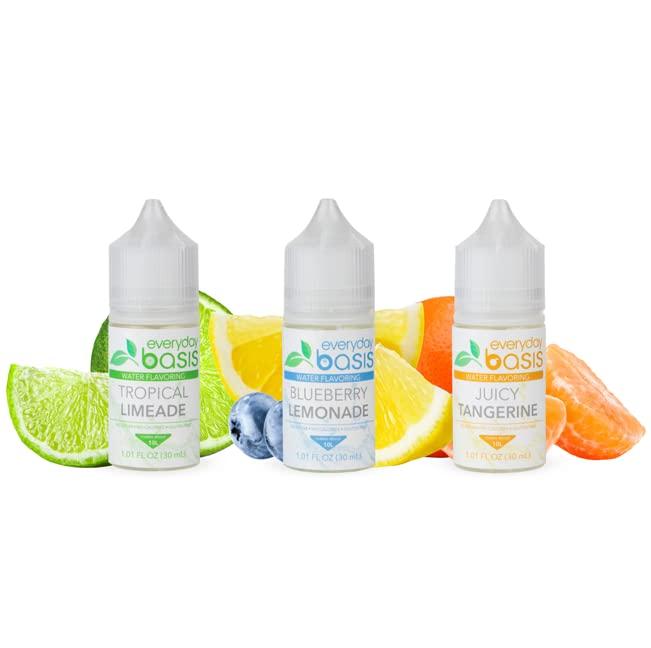 Everyday Basis Everyday Basis Water Flavoring Liven Up Your Water Great Taste Great Flavors Keto Friendly, 0 Calories No Dyes or Food Coloring (Citrus Variety Pack)