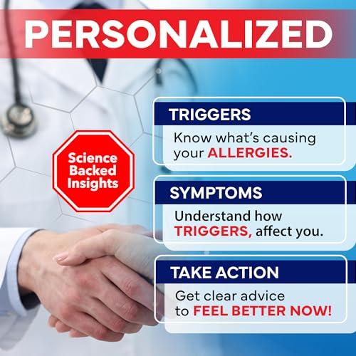 Better Life Science Comprehensive at-Home Food and Environmental Allergy Test Kit with 295 Triggers for Adults and Kids, Easy and Pain-Free Testing for Accurate Results