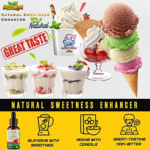 STEVIA INTL Stevia Intl - Strawberry Flavor, Organic Stevia Liquid Sweetener, Best Sugar Substitute, 100% Pure Extract, Naturally Sweet, No Sugar Added, 0 Calorie, O Carb, NON-GMO, Diabetic & Keto Friendly (2oz)