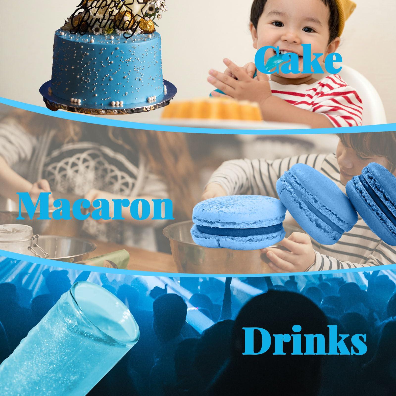 LOCDO LOCDO Edible Glitter, Edible Luster Dust -100% Food Grade Brew Glitter for Drinks & Food & Cake No Taste or Texture, Vegan Allergen-Free (Blue, Large 15G)