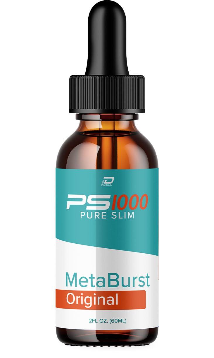 Indelo Metaburst PS1000 Pure Drops Liquid Supplement - PS1000 Metaburst Liquid Drops, PS1000 Original Metabolic Support Supplement, PS1000 Pure Metaburst Reviews (1 Pack - 1 Month Supply)