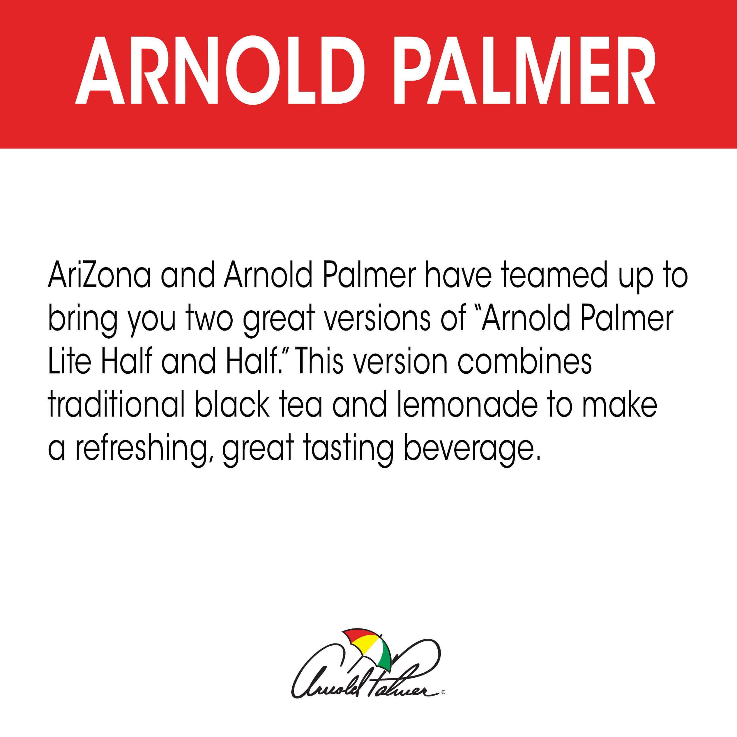 Arizona AriZona Arnold Palmer Half and Half - 16 Fl Oz (Pack of 12)