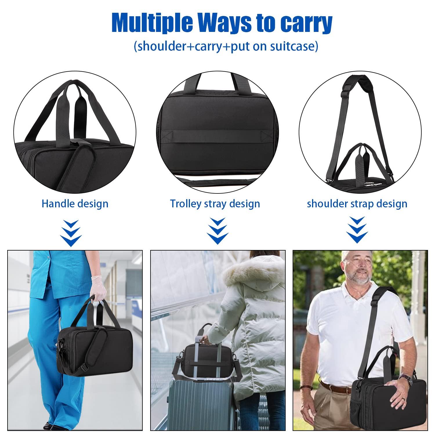 Gatycallaty Cpap bag Travel Resmed Airsense 9 10 11 Z1 Apex Medical Luna G3 Machine Equipment Accessories Supplies Travel Size Carrying Case Airplane Portable