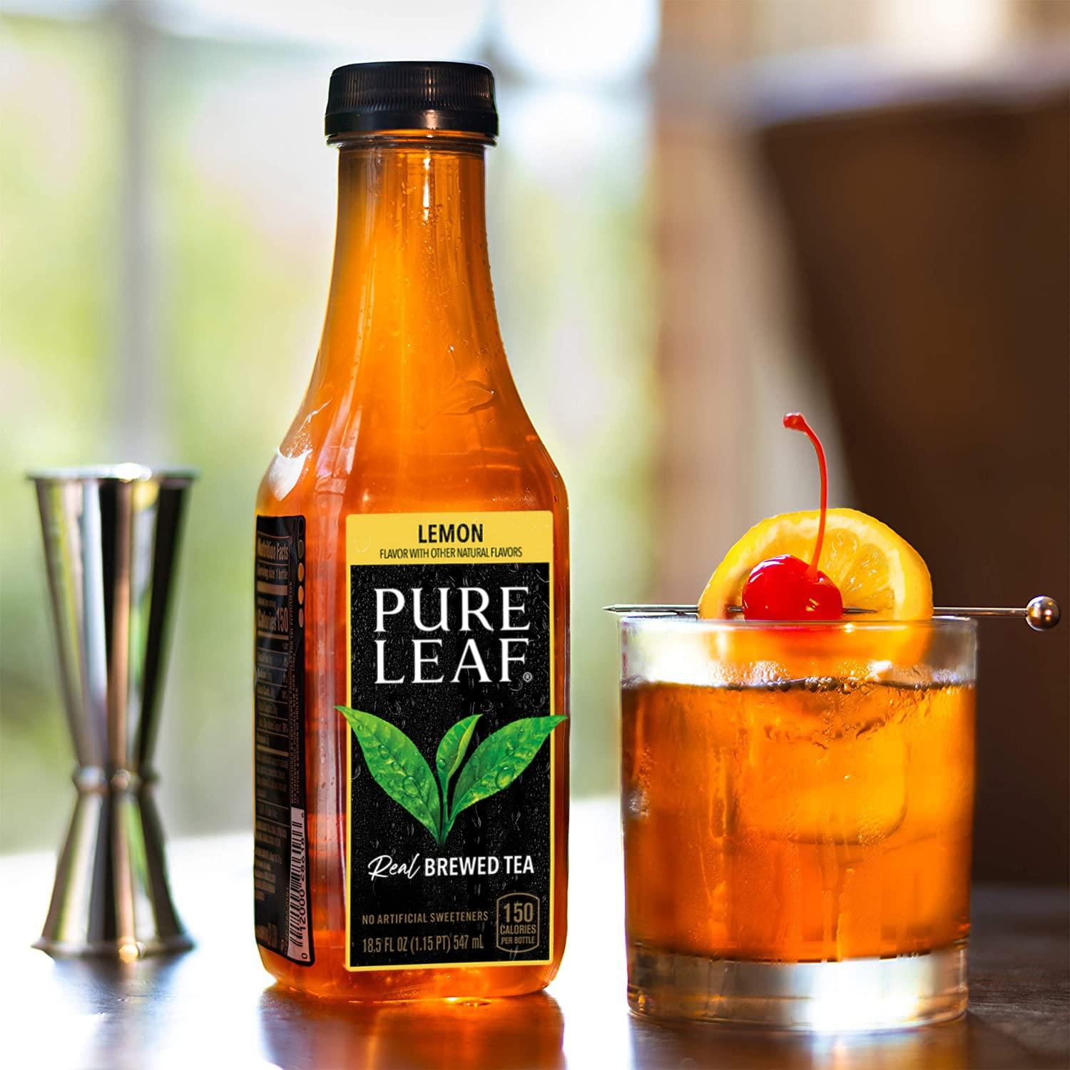 Pure Leaf Pure Leaf Bottles, Variety Pack (Sweetened Flavors) (18.5 Ounce Bottles, Pack of 12)