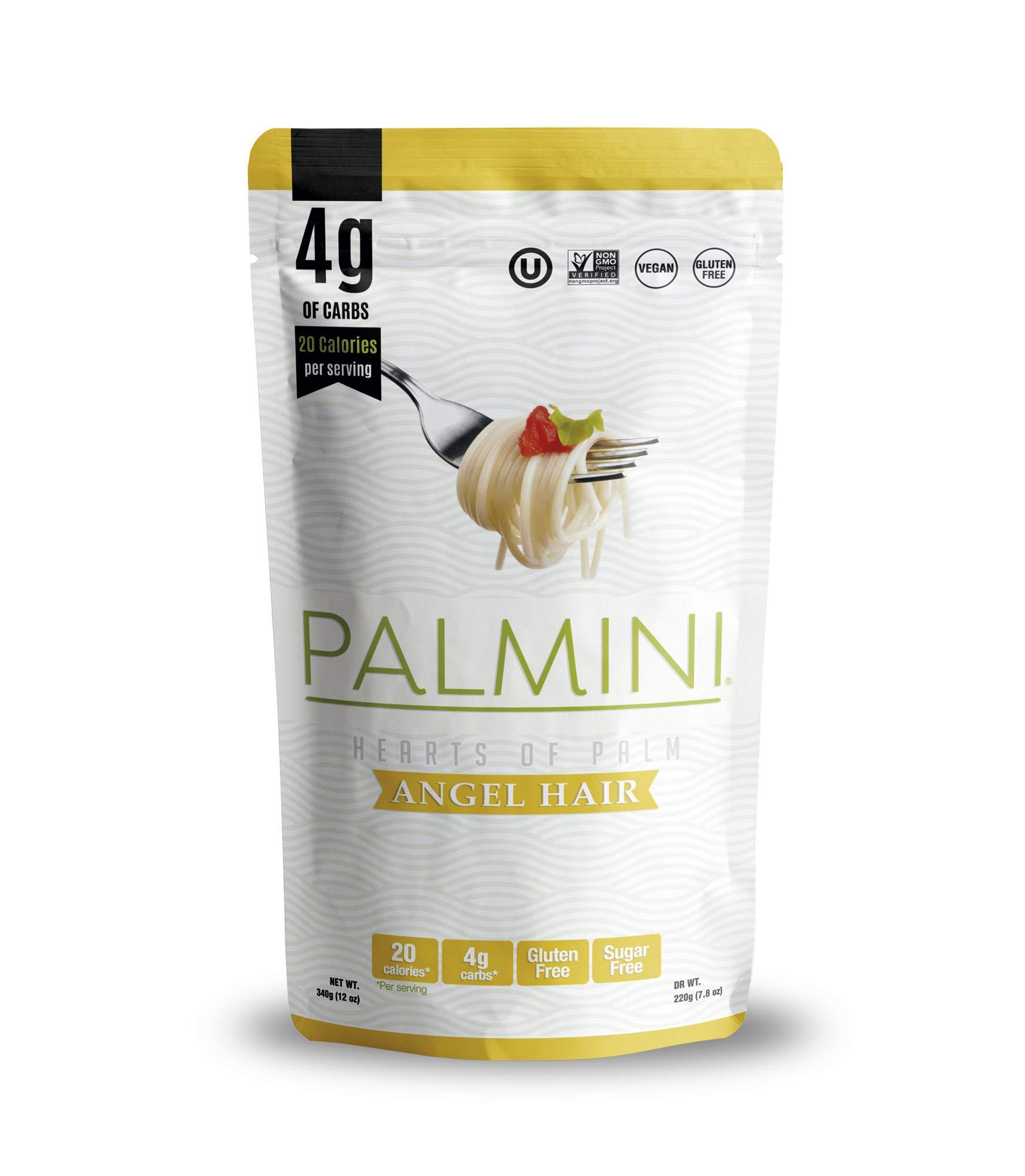 Palmini NEW !! Palmini Pouch VARIETY PACK | Linguine | Angel Hair | Lasagna | Rice | 4g of Carbs | As Seen On Shark Tank | Gluten Free (12 Ounce (Pack of 4))