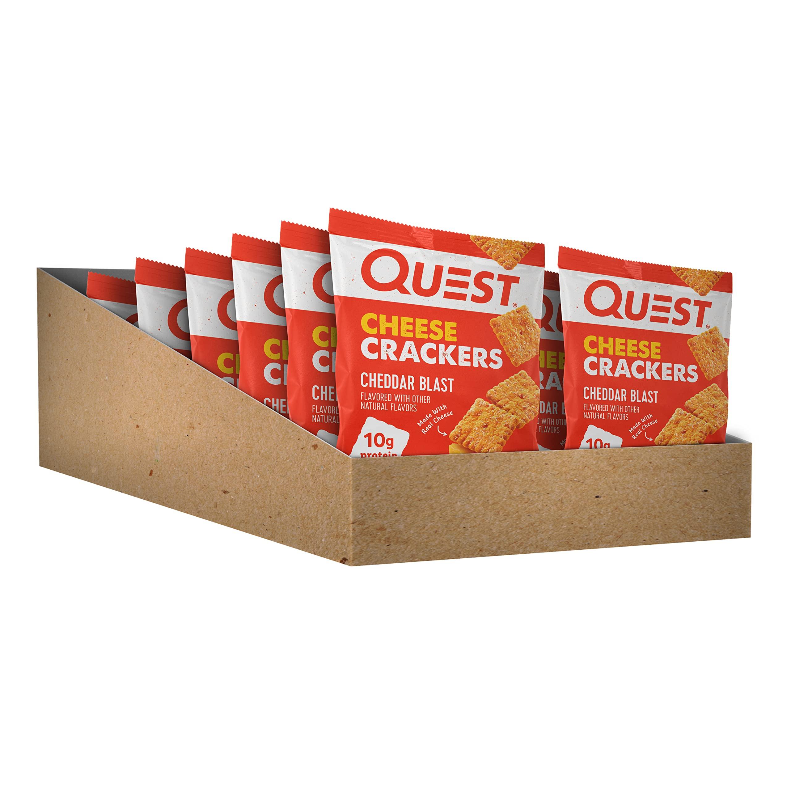 Quest Nutrition Quest Nutrition Cheese Crackers & High Protein Low Carb, Gluten Free, Keto Friendly, Peanut Butter Cups, 12 Count (Pack of 1) (total- 17.76 Ounce)