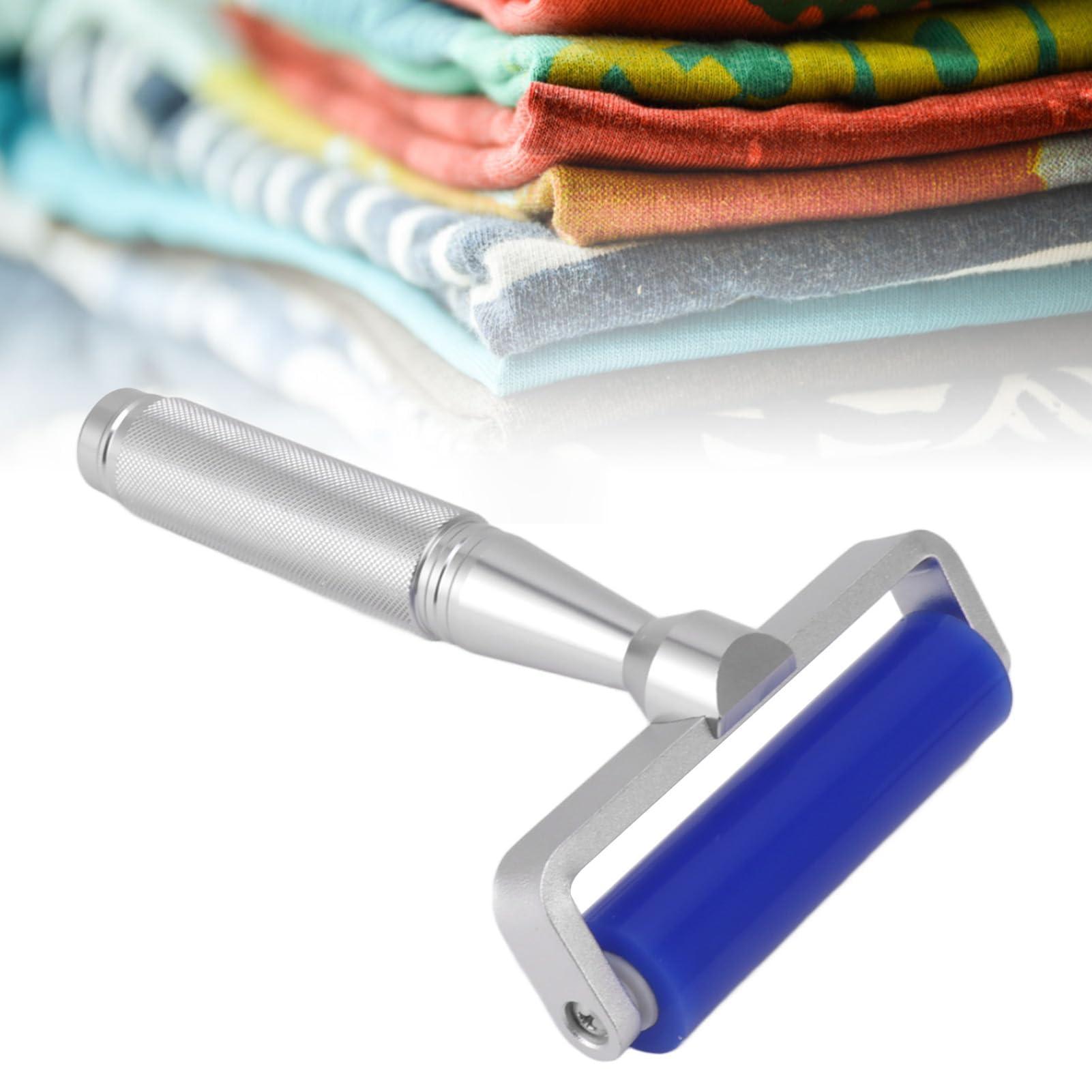 Lybunair Lybunair Silicone Glue Sticky Roller, Rubber Pasting Roller with Metal Handle, Lint and Dust Removal Tool for Crafts and Electronic Maintenance (4 Inch)