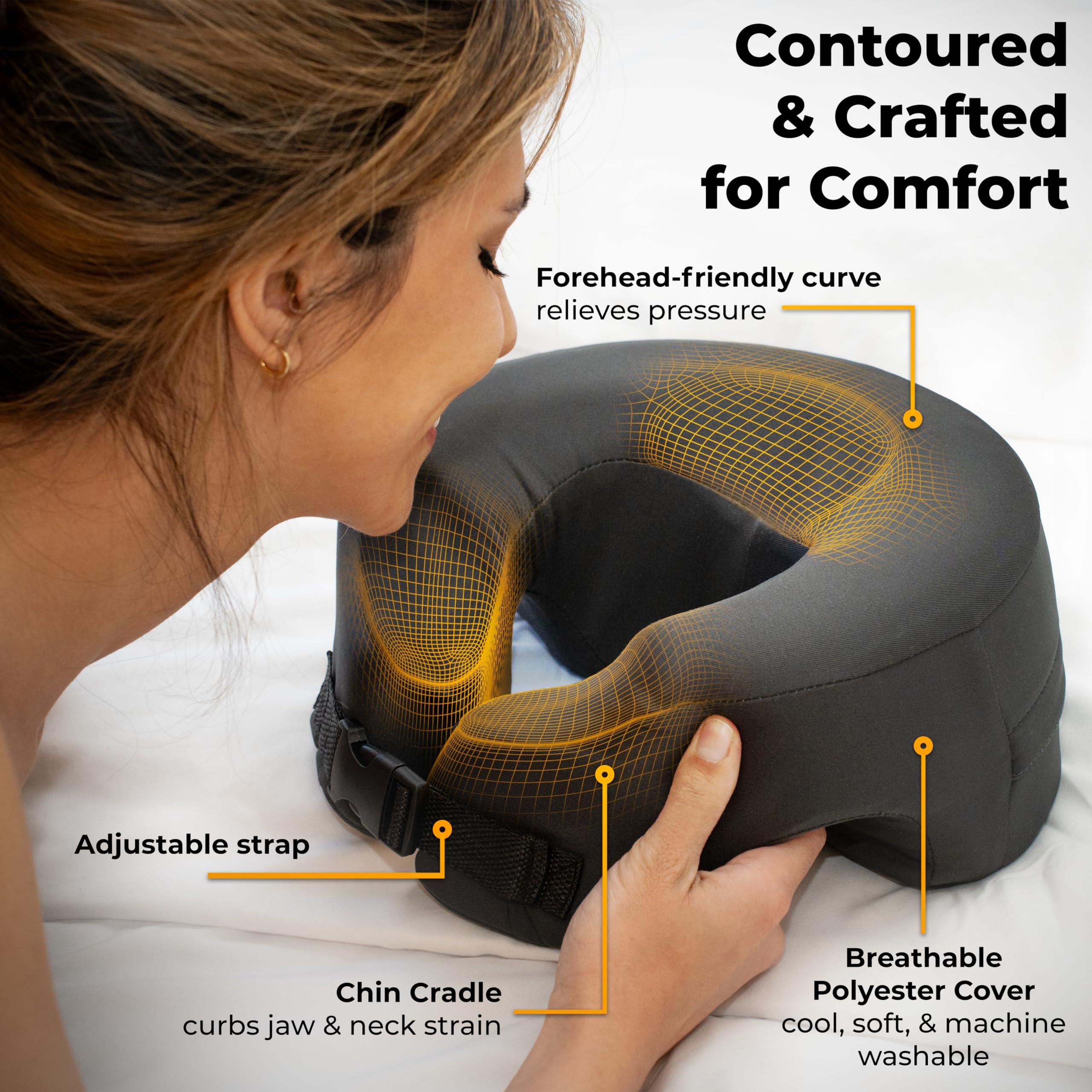 ZENCLOUD9 Faceplant Face Down Pillow - Adjustable Memory Foam Stomach Sleeping Pillow - Face Down Pillow after Eye Surgery - Massage Headrest for Bed - and Prone Cushion for Rest and Recovery Reimagined