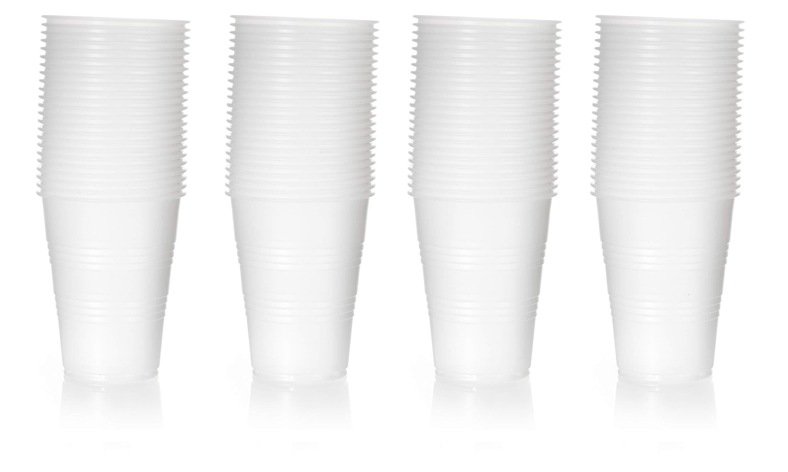 EcoQuality 3 oz Translucent Plastic Cups - Disposable 3 Ounce Cold Drink Party Cups - Cold Drink, Soda Cups, Party Cups, Office Water Cups, Drinking Cups for Home, Events, Wedding, Parties, Takeout (2500 PACK)