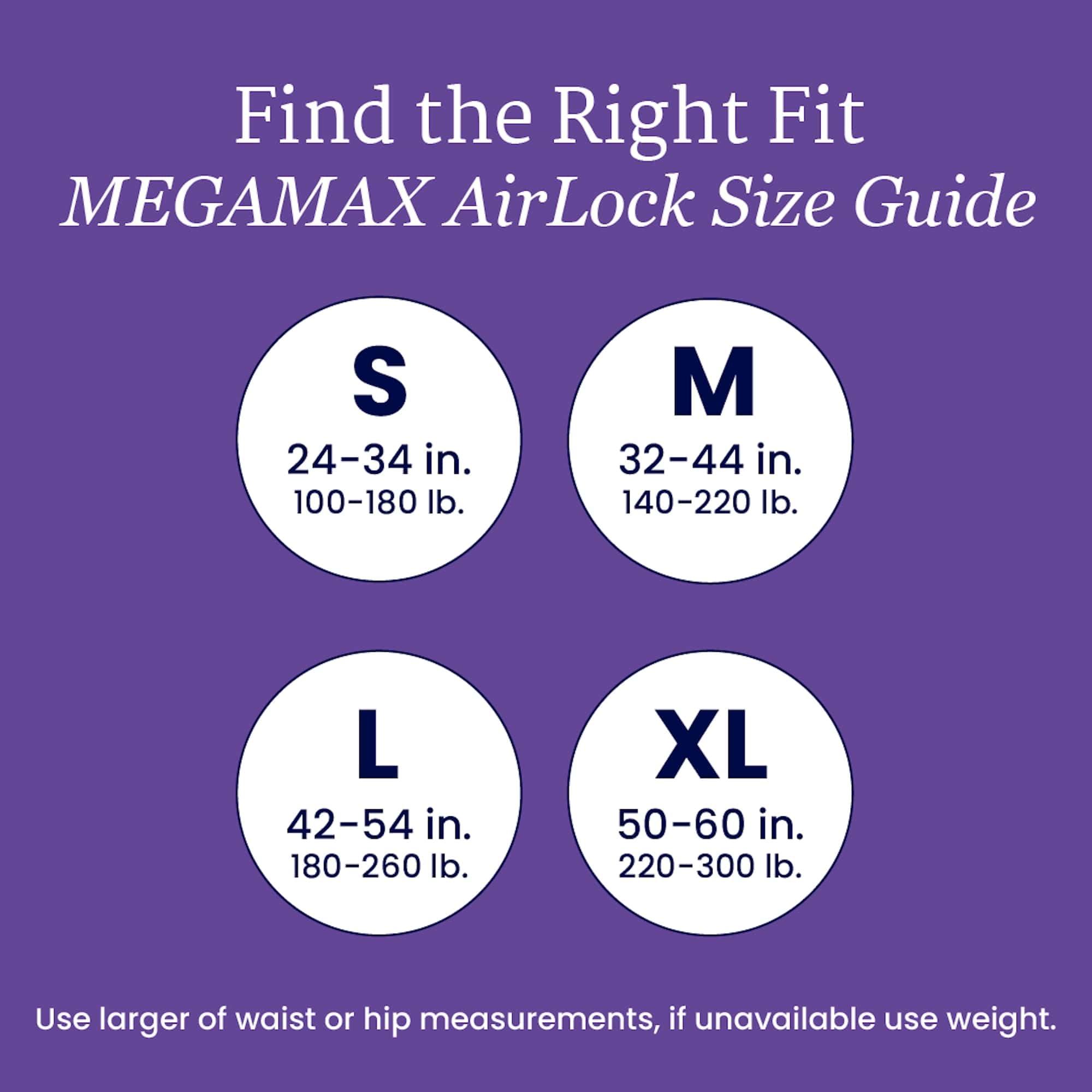 NorthShore NorthShore MegaMax AirLock Breathable 9-Hour Heavy-Duty Tab-Style Adult Diapers, Large, 12 Count Bag, Black, 42-54 inches, Unisex Incontinence Underwear